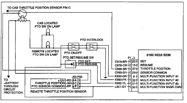 3100 HEUI Troubleshooting Throttle Position Sensor Circuit ... c15 wiring schematic 